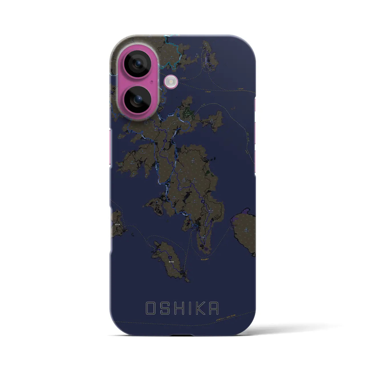 【牡鹿(宮城県)】地図柄iPhoneケース(バックカバータイプ)