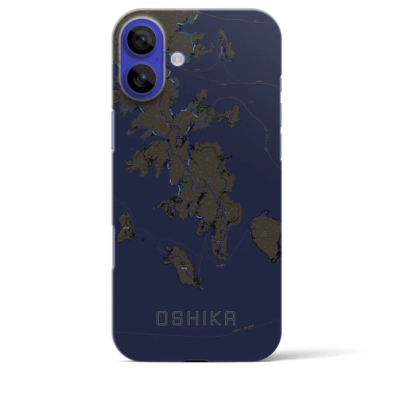 【牡鹿(宮城県)】地図柄iPhoneケース(バックカバータイプ)