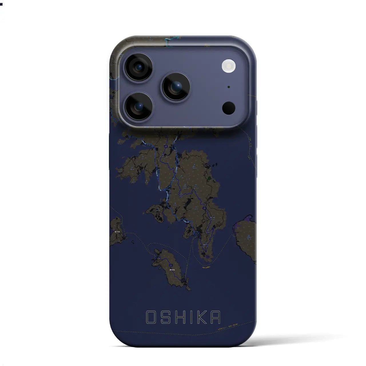 【牡鹿(宮城県)】地図柄iPhoneケース(バックカバータイプ)