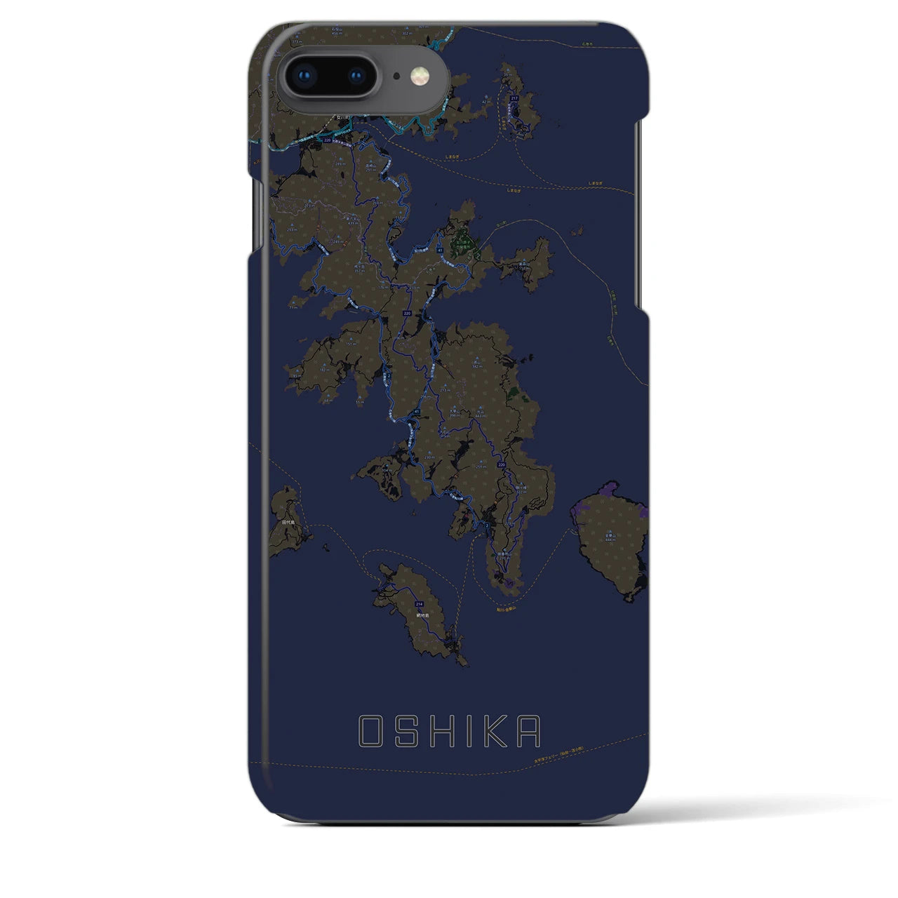 【牡鹿(宮城県)】地図柄iPhoneケース(バックカバータイプ)