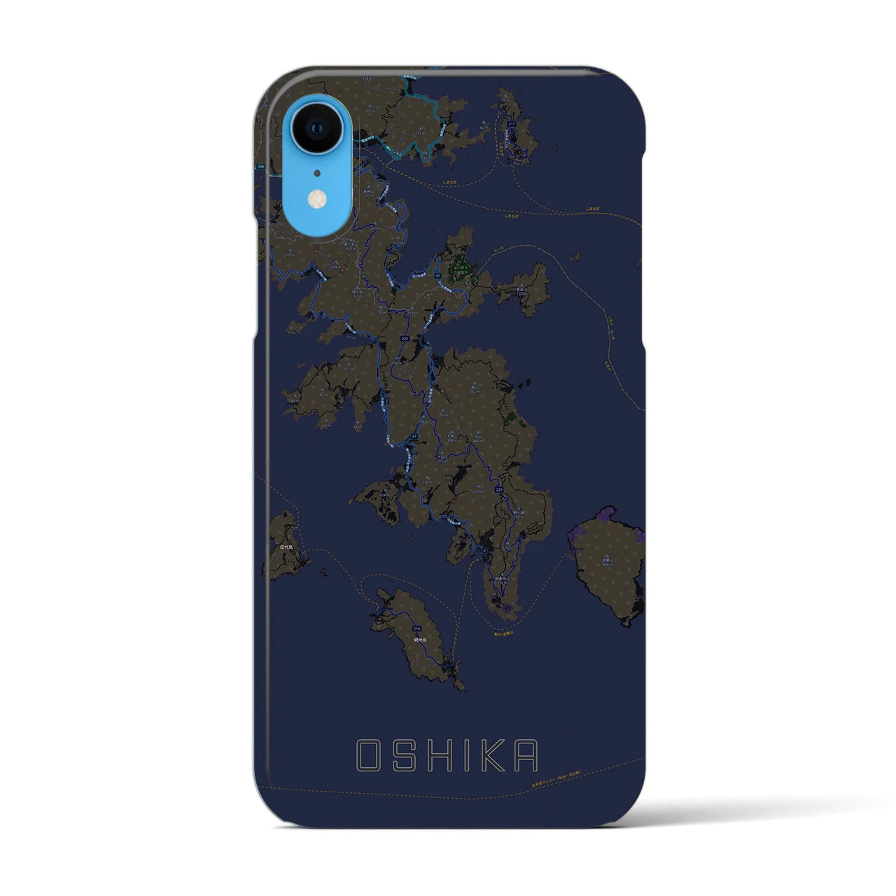 【牡鹿(宮城県)】地図柄iPhoneケース(バックカバータイプ)