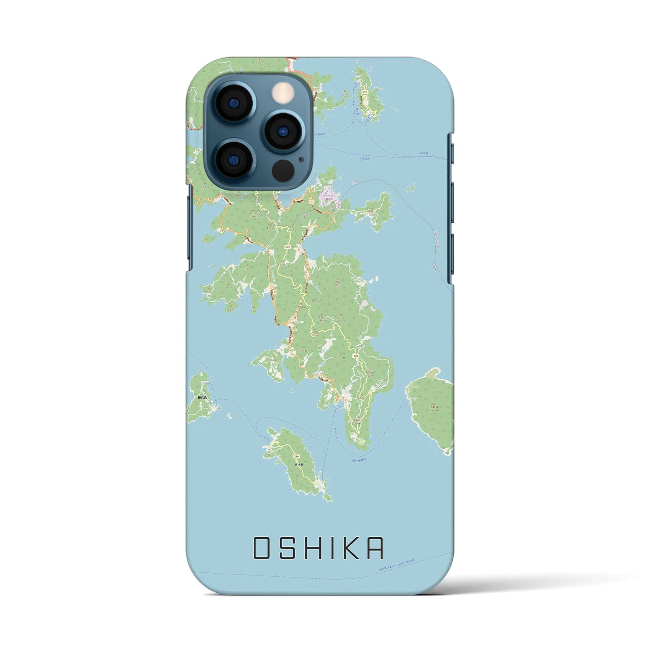 【牡鹿(宮城県)】地図柄iPhoneケース(バックカバータイプ)