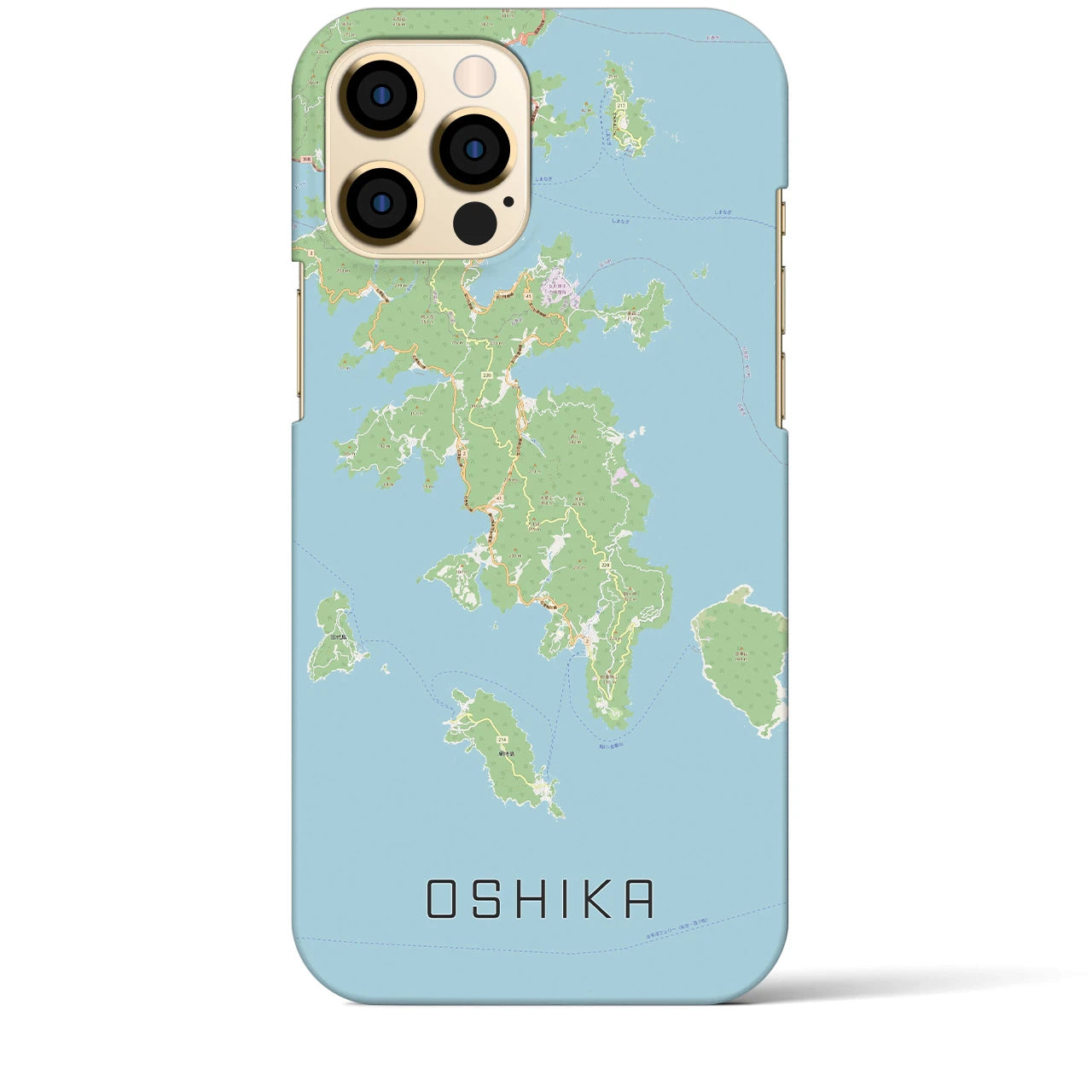 【牡鹿(宮城県)】地図柄iPhoneケース(バックカバータイプ)