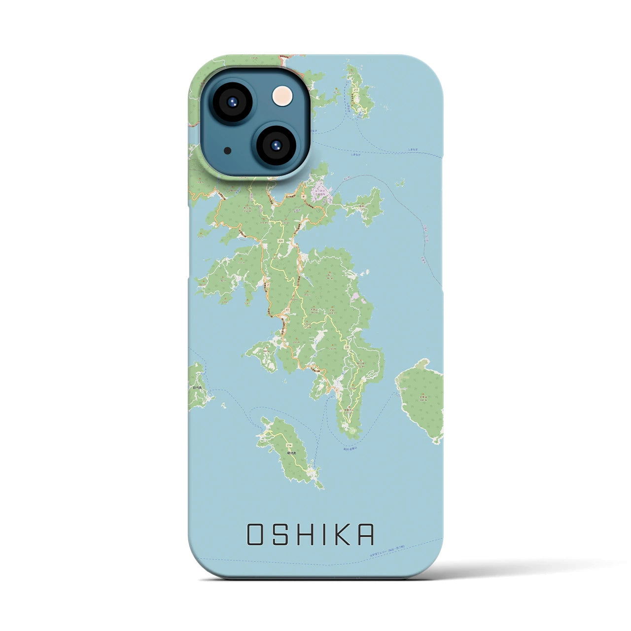 【牡鹿(宮城県)】地図柄iPhoneケース(バックカバータイプ)