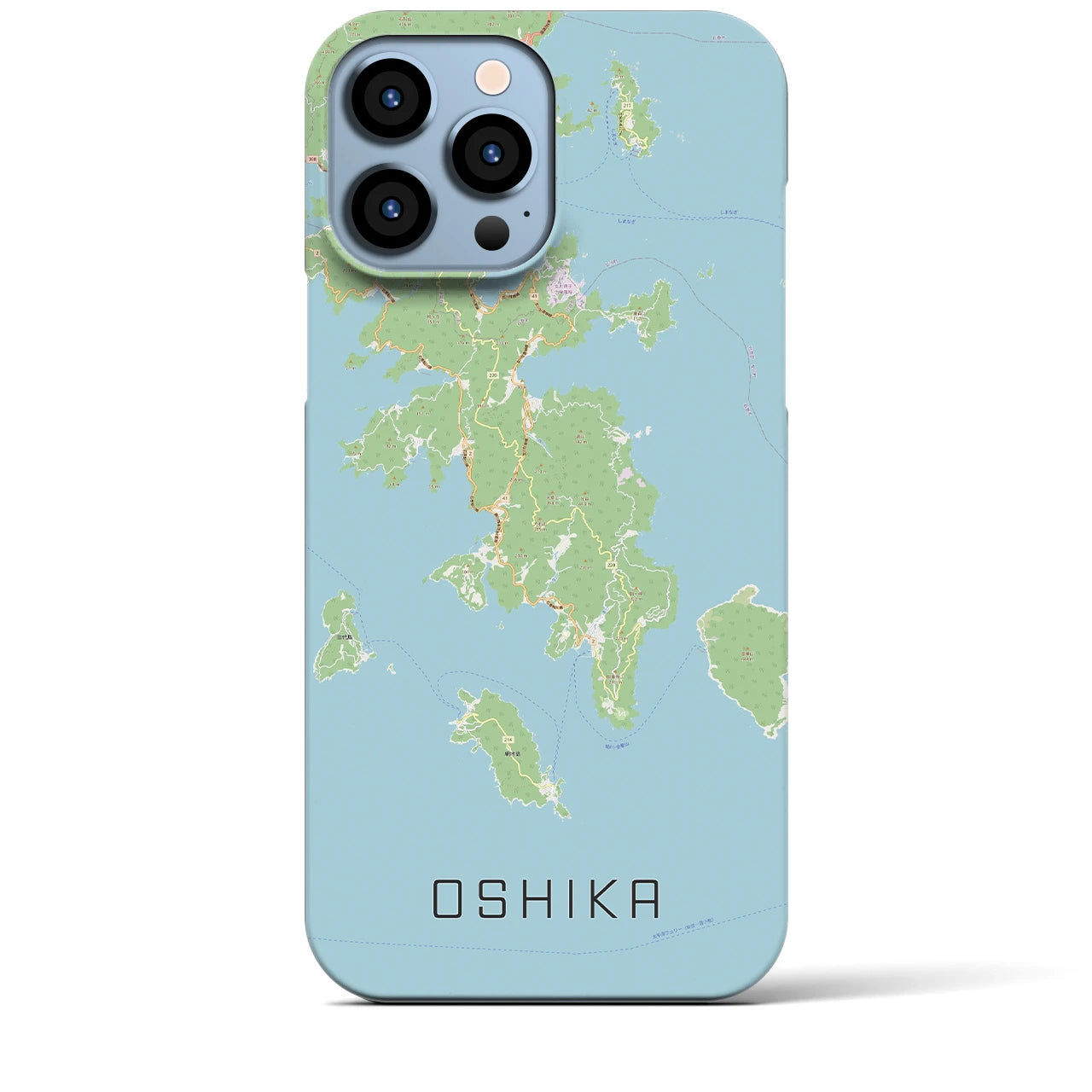 【牡鹿(宮城県)】地図柄iPhoneケース(バックカバータイプ)