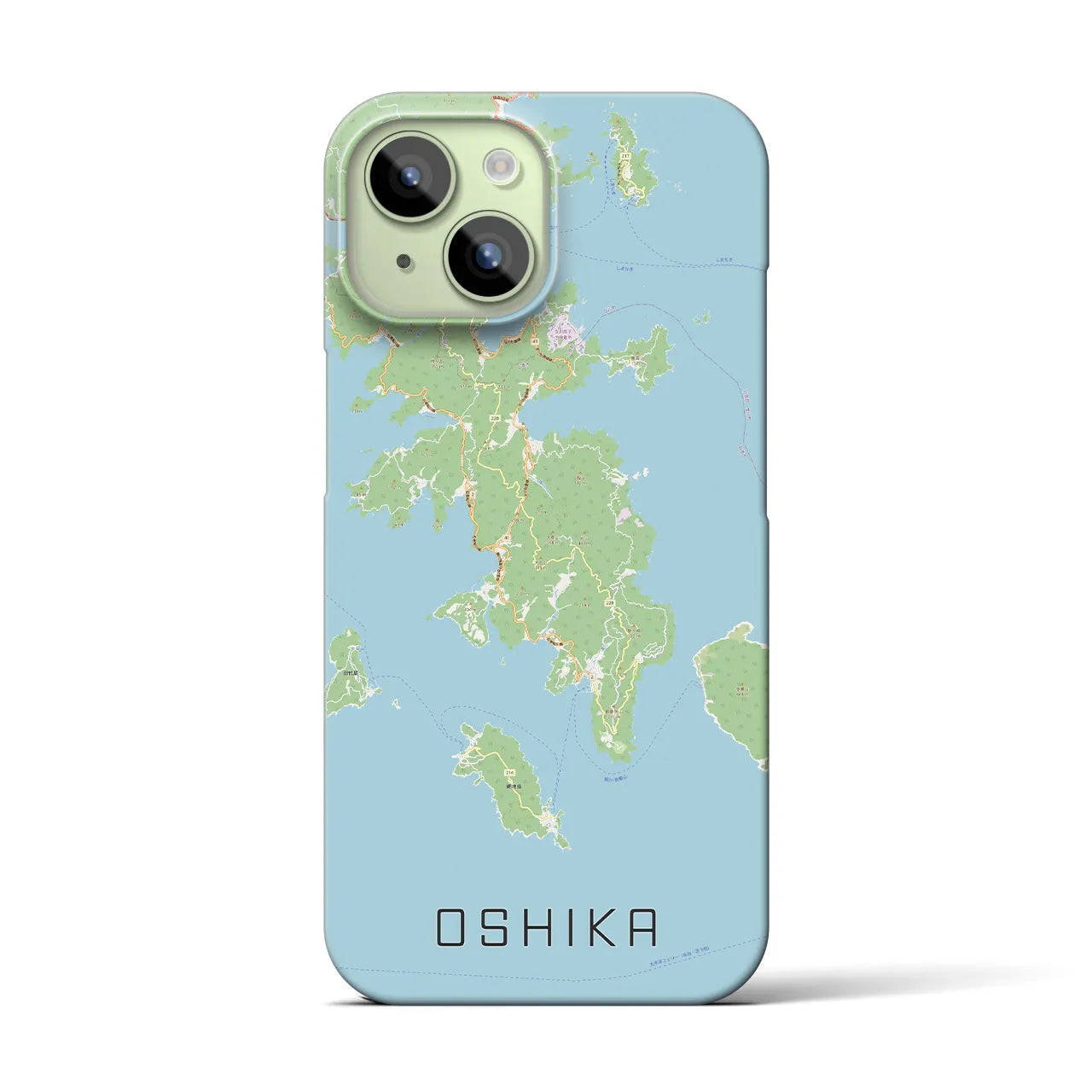 【牡鹿(宮城県)】地図柄iPhoneケース(バックカバータイプ)
