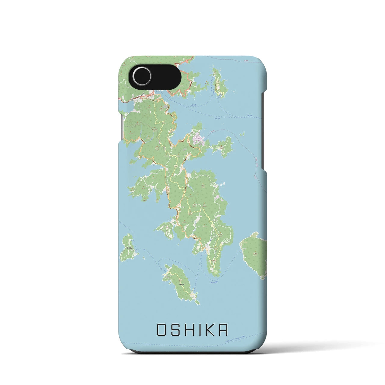 【牡鹿(宮城県)】地図柄iPhoneケース(バックカバータイプ)