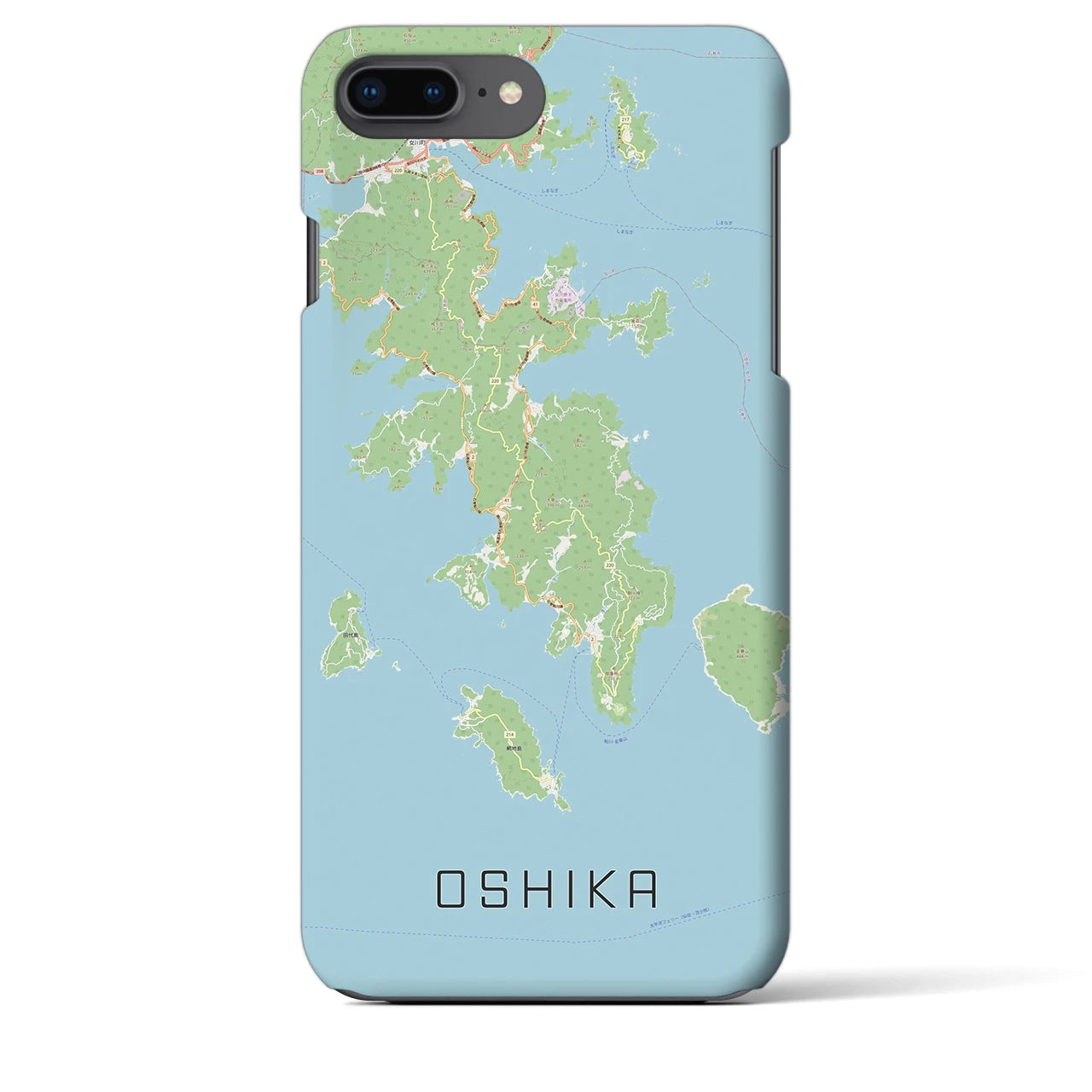 【牡鹿(宮城県)】地図柄iPhoneケース(バックカバータイプ)