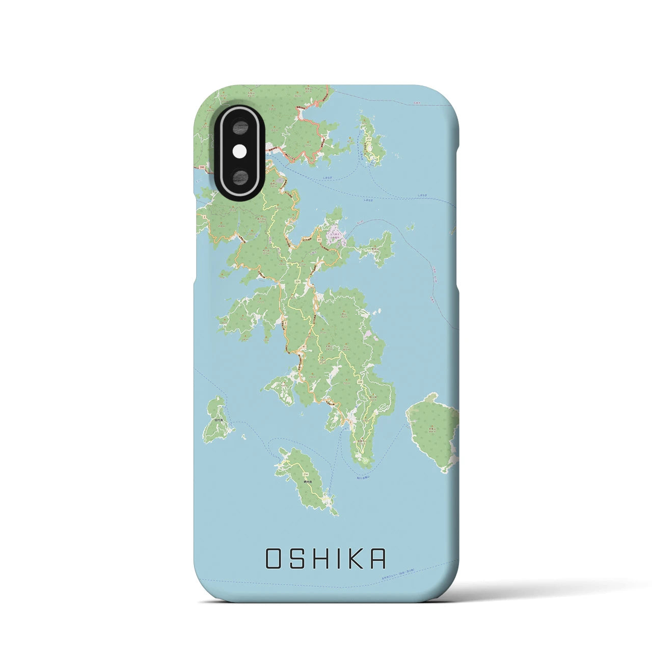 【牡鹿(宮城県)】地図柄iPhoneケース(バックカバータイプ)
