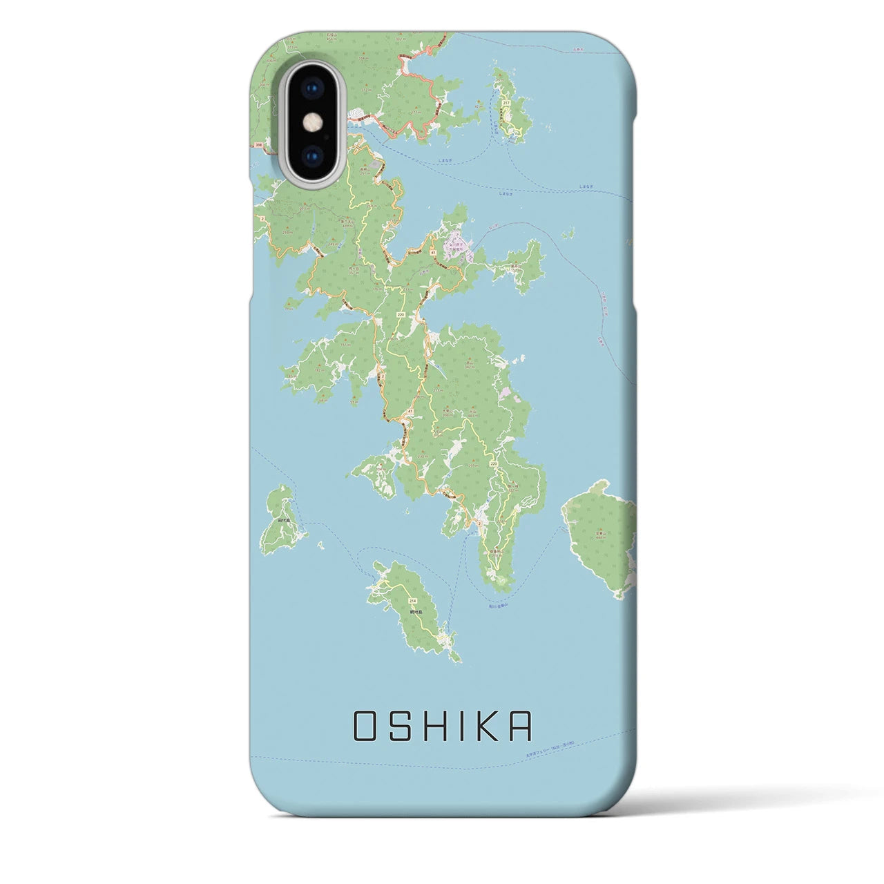 【牡鹿(宮城県)】地図柄iPhoneケース(バックカバータイプ)