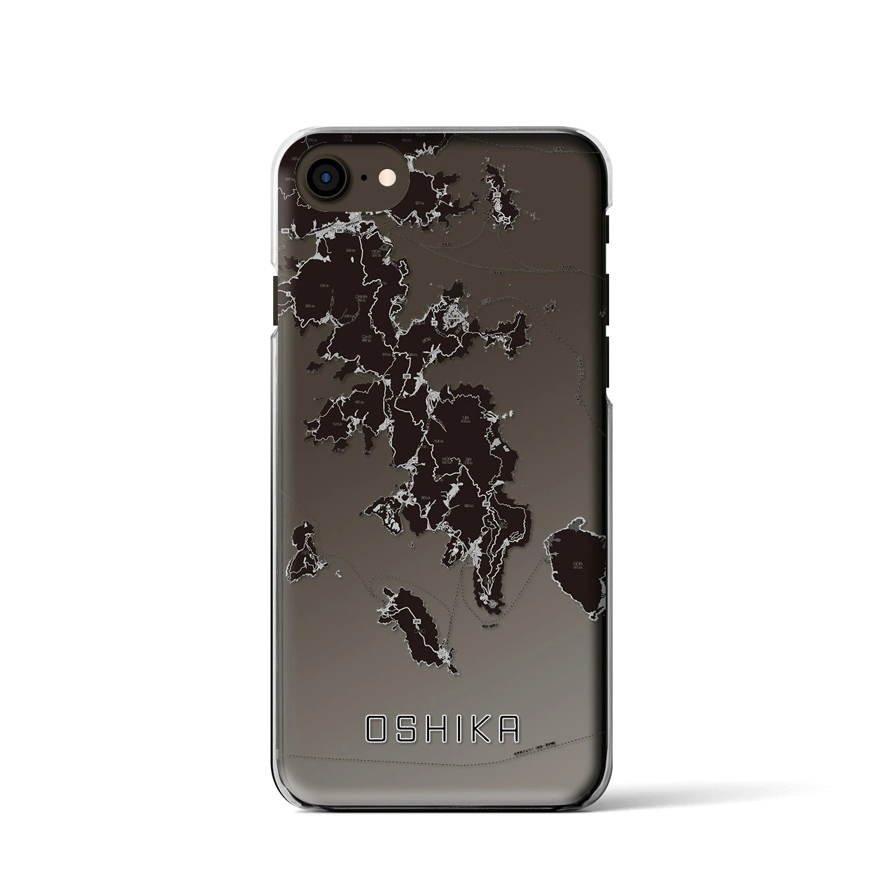 【牡鹿(宮城県)】地図柄iPhoneケース(クリアタイプ)