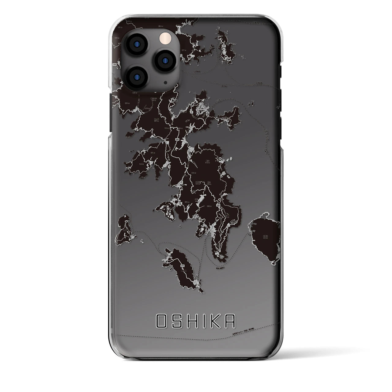 【牡鹿(宮城県)】地図柄iPhoneケース(クリアタイプ)