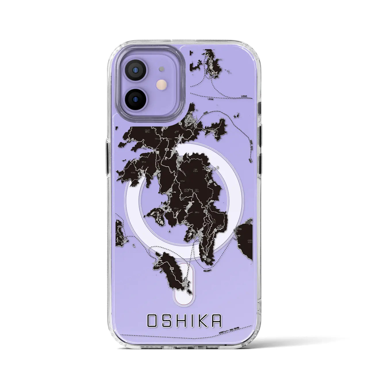 【牡鹿(宮城県)】地図柄iPhoneケース(MagSafeタイプ)