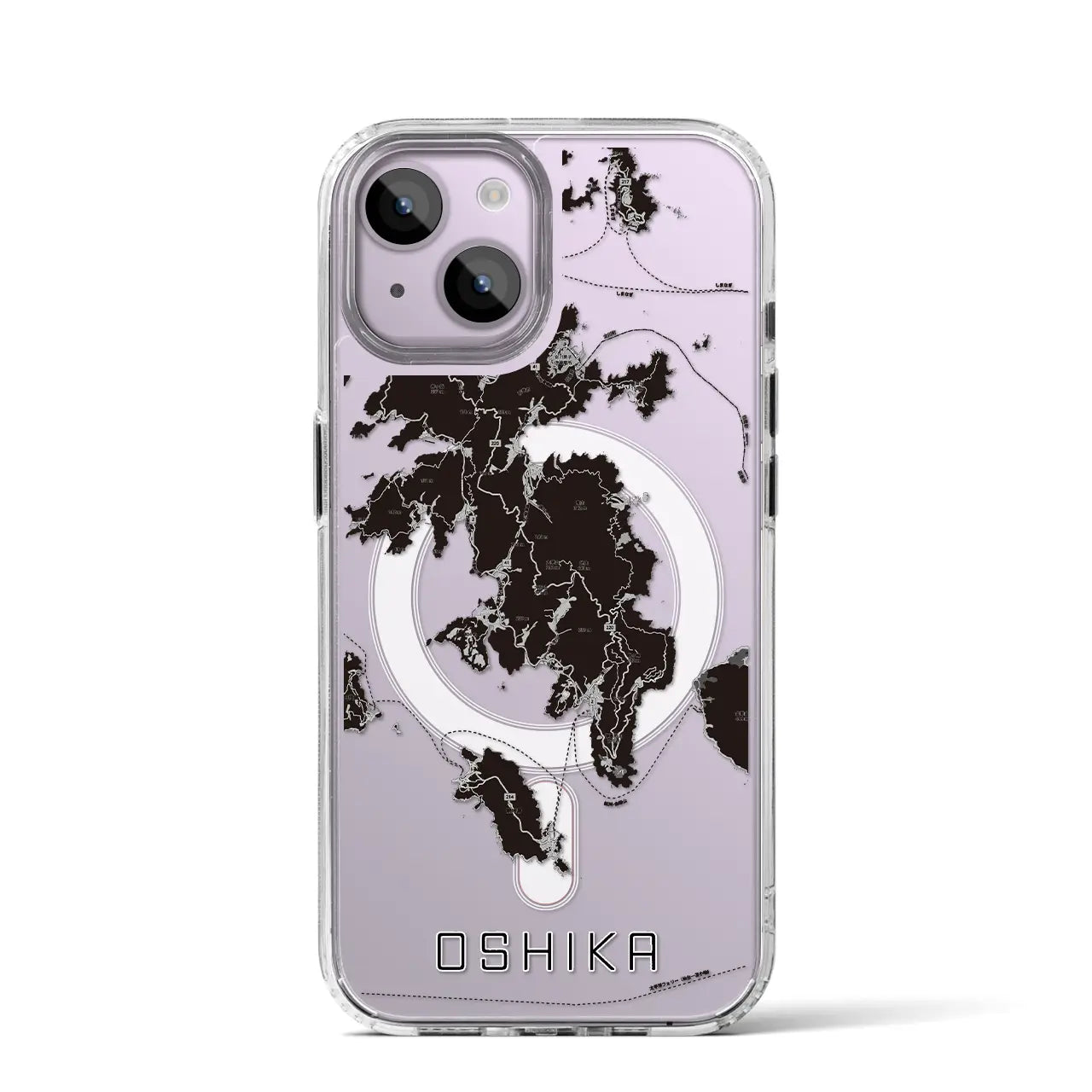【牡鹿(宮城県)】地図柄iPhoneケース(MagSafeタイプ)