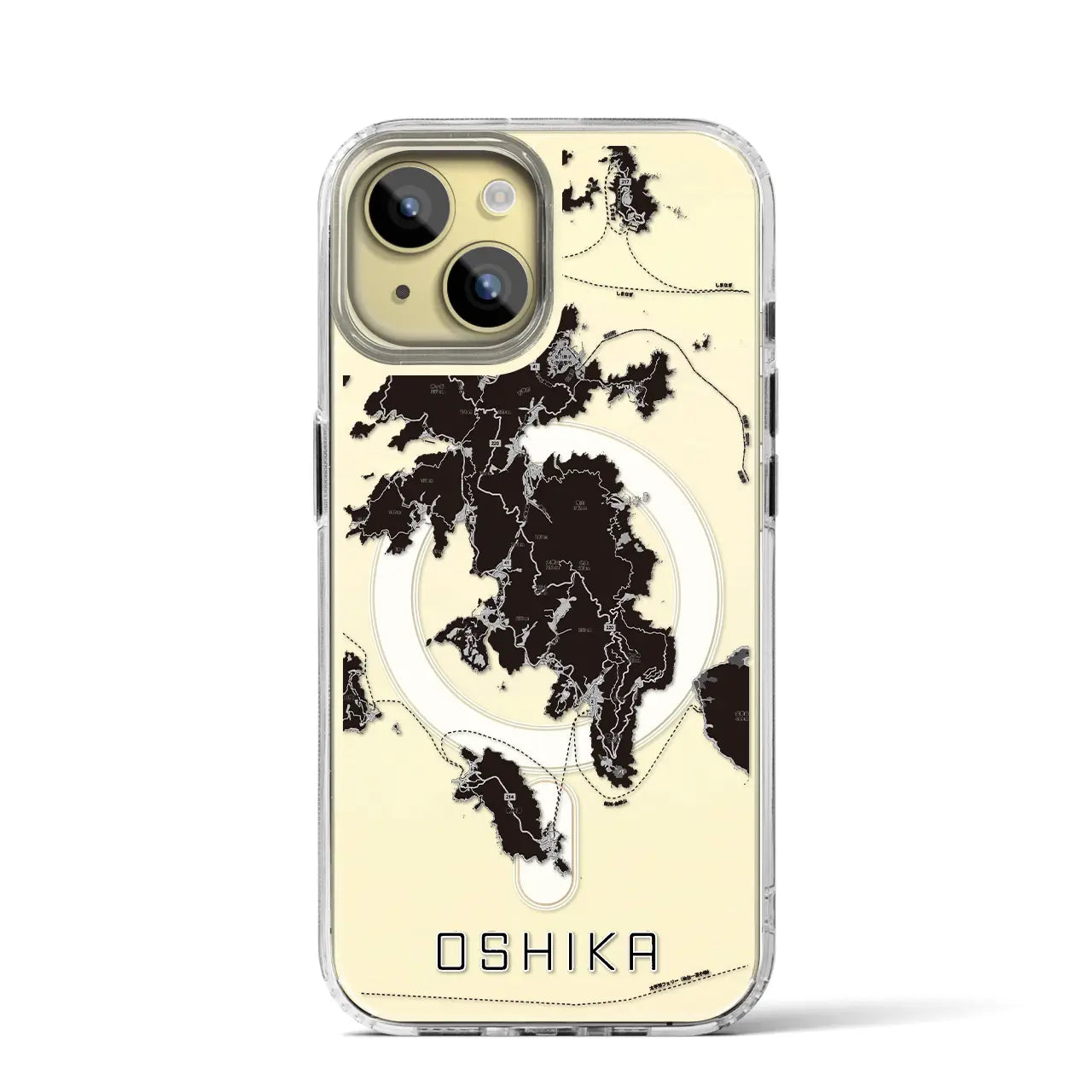 【牡鹿(宮城県)】地図柄iPhoneケース(MagSafeタイプ)