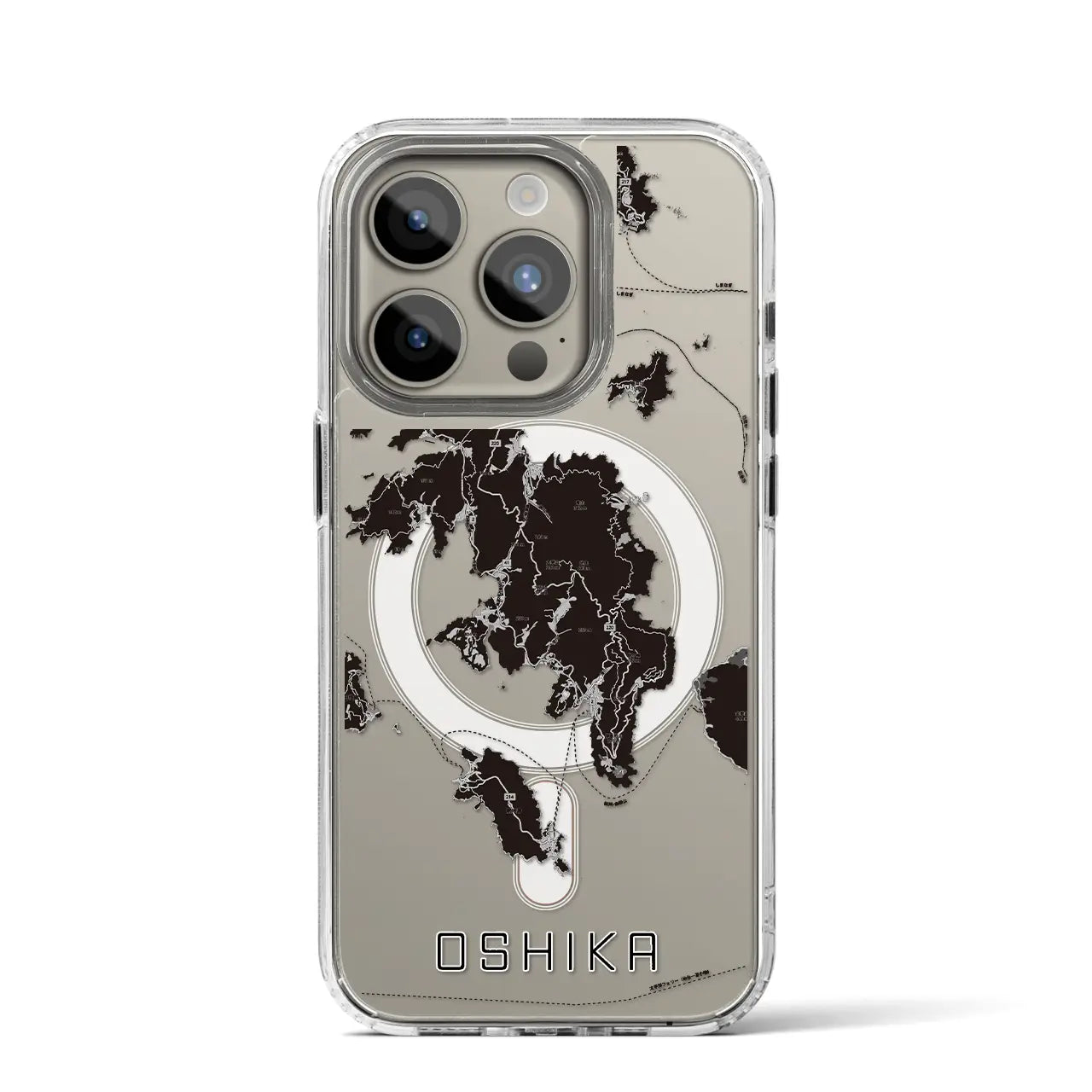 【牡鹿(宮城県)】地図柄iPhoneケース(MagSafeタイプ)