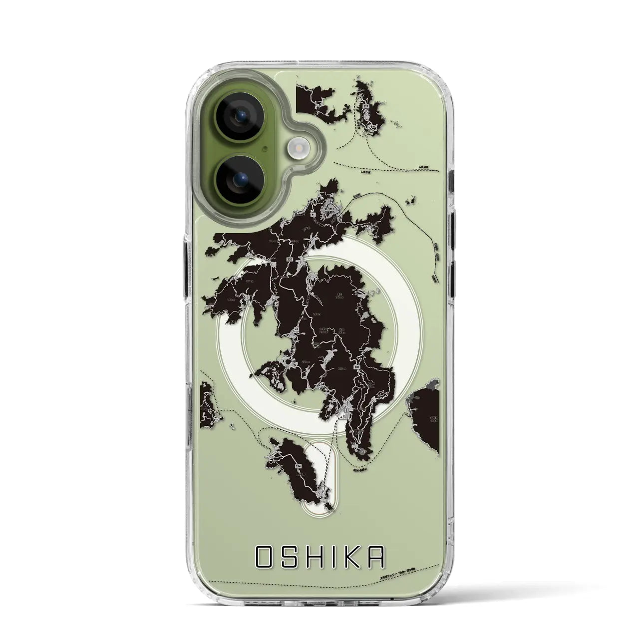 【牡鹿(宮城県)】地図柄iPhoneケース(MagSafeタイプ)