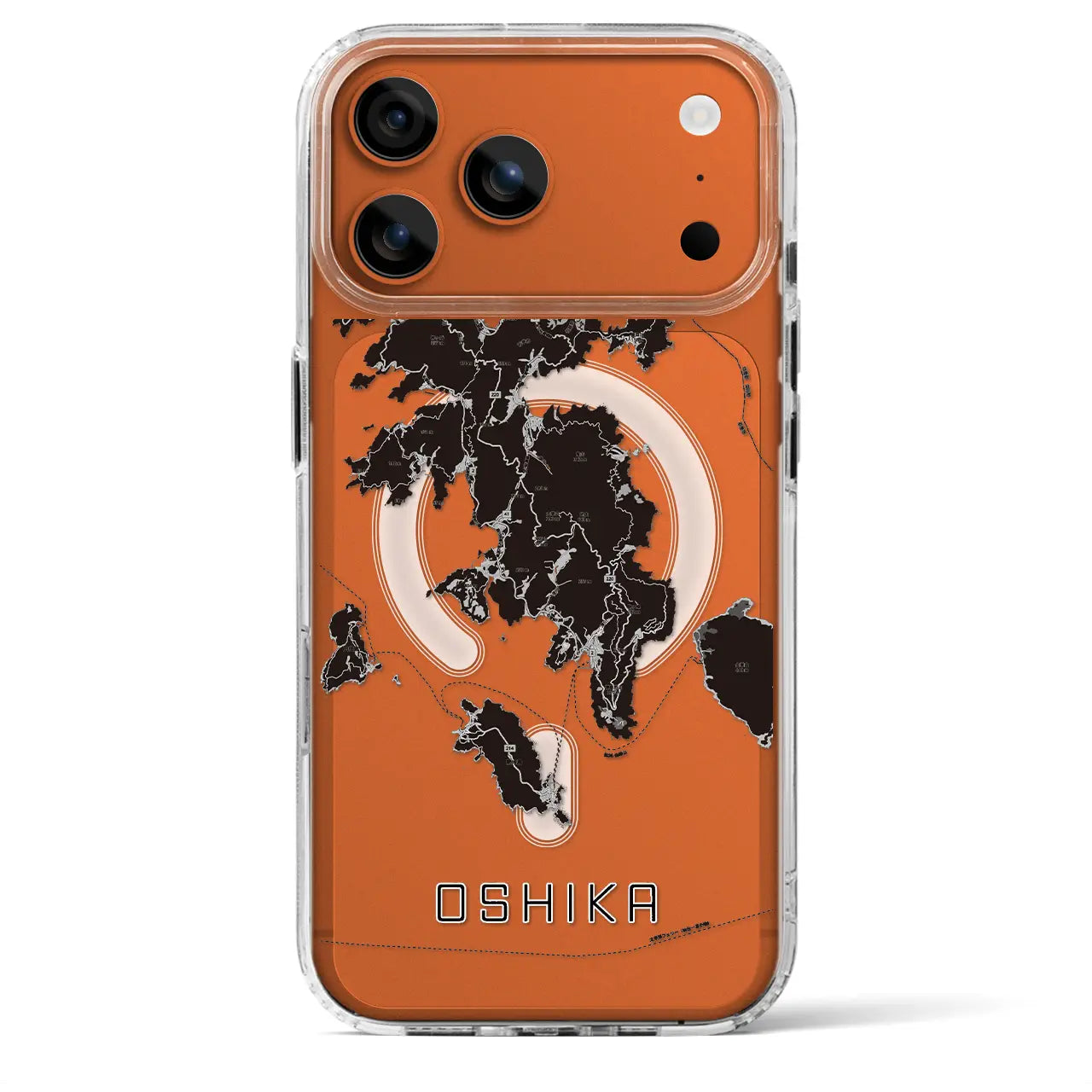 【牡鹿(宮城県)】地図柄iPhoneケース(MagSafeタイプ)