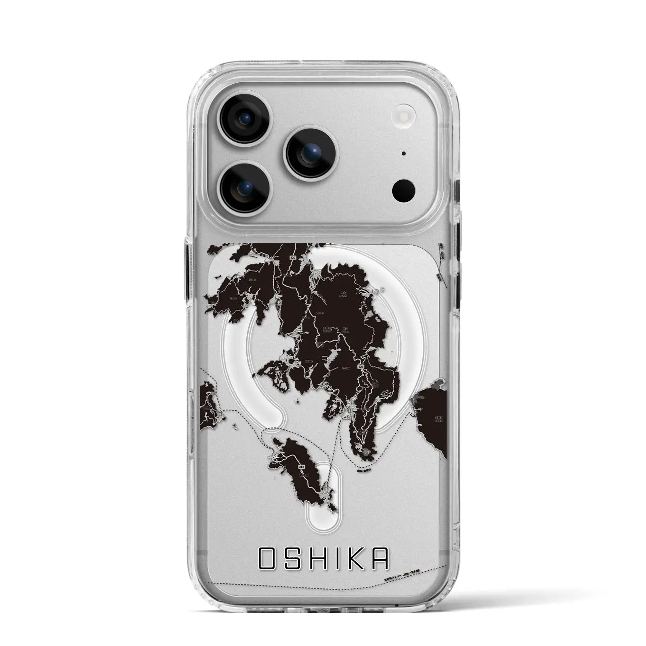 【牡鹿(宮城県)】地図柄iPhoneケース(MagSafeタイプ)