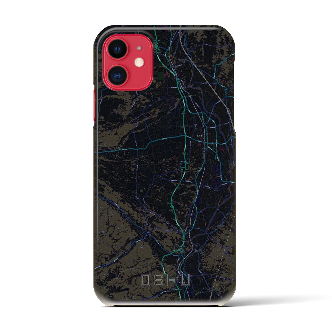 【奥州(岩手県)】地図柄iPhoneケース(バックカバータイプ)