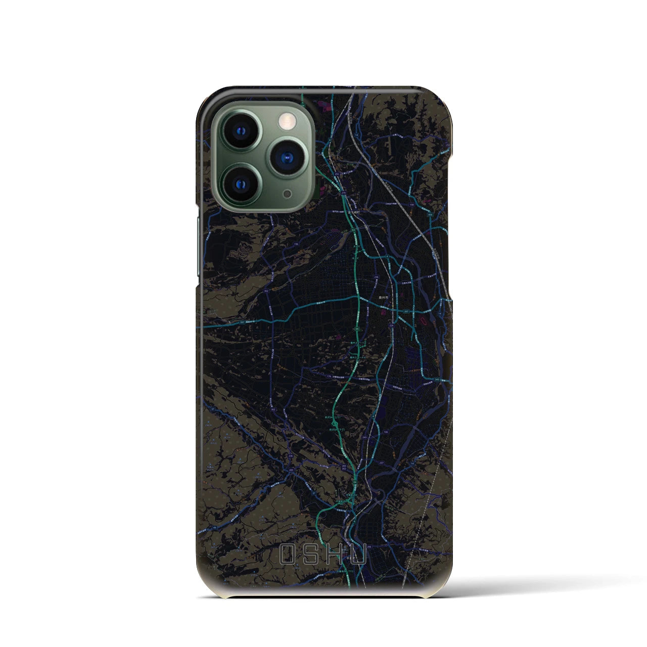【奥州(岩手県)】地図柄iPhoneケース(バックカバータイプ)