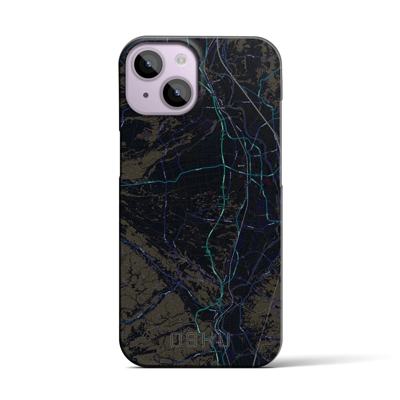 【奥州(岩手県)】地図柄iPhoneケース(バックカバータイプ)