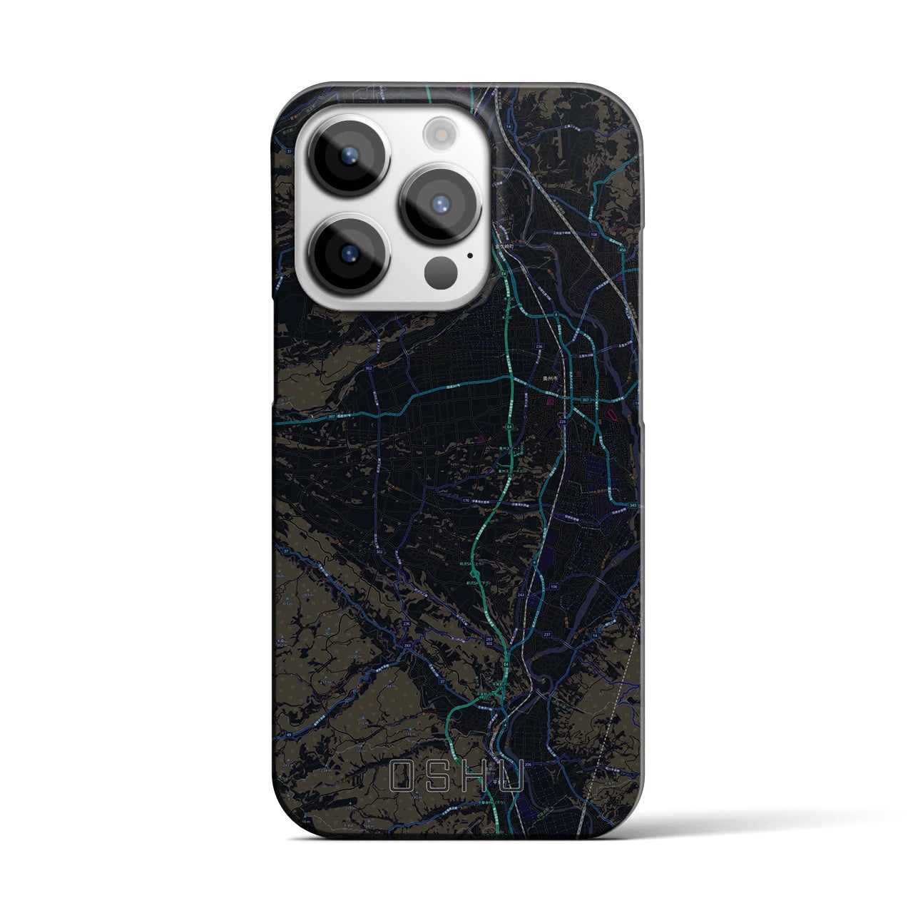 【奥州(岩手県)】地図柄iPhoneケース(バックカバータイプ)