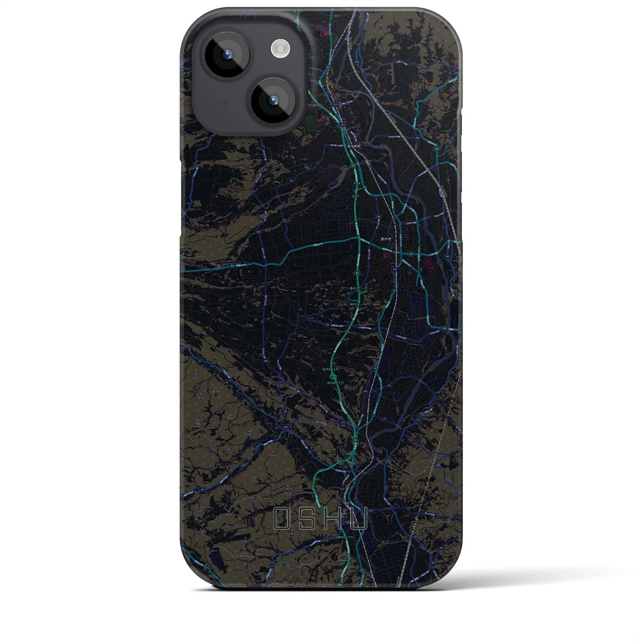 【奥州(岩手県)】地図柄iPhoneケース(バックカバータイプ)