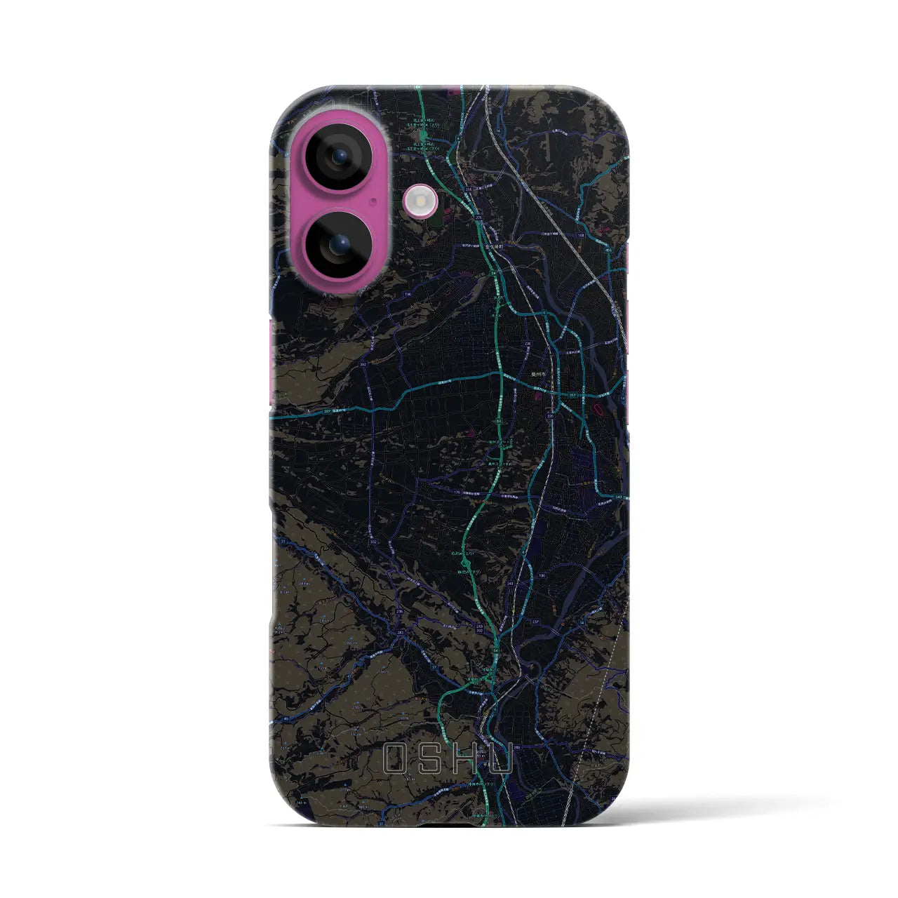 【奥州(岩手県)】地図柄iPhoneケース(バックカバータイプ)