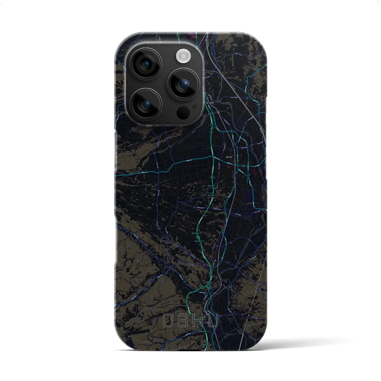 【奥州(岩手県)】地図柄iPhoneケース(バックカバータイプ)