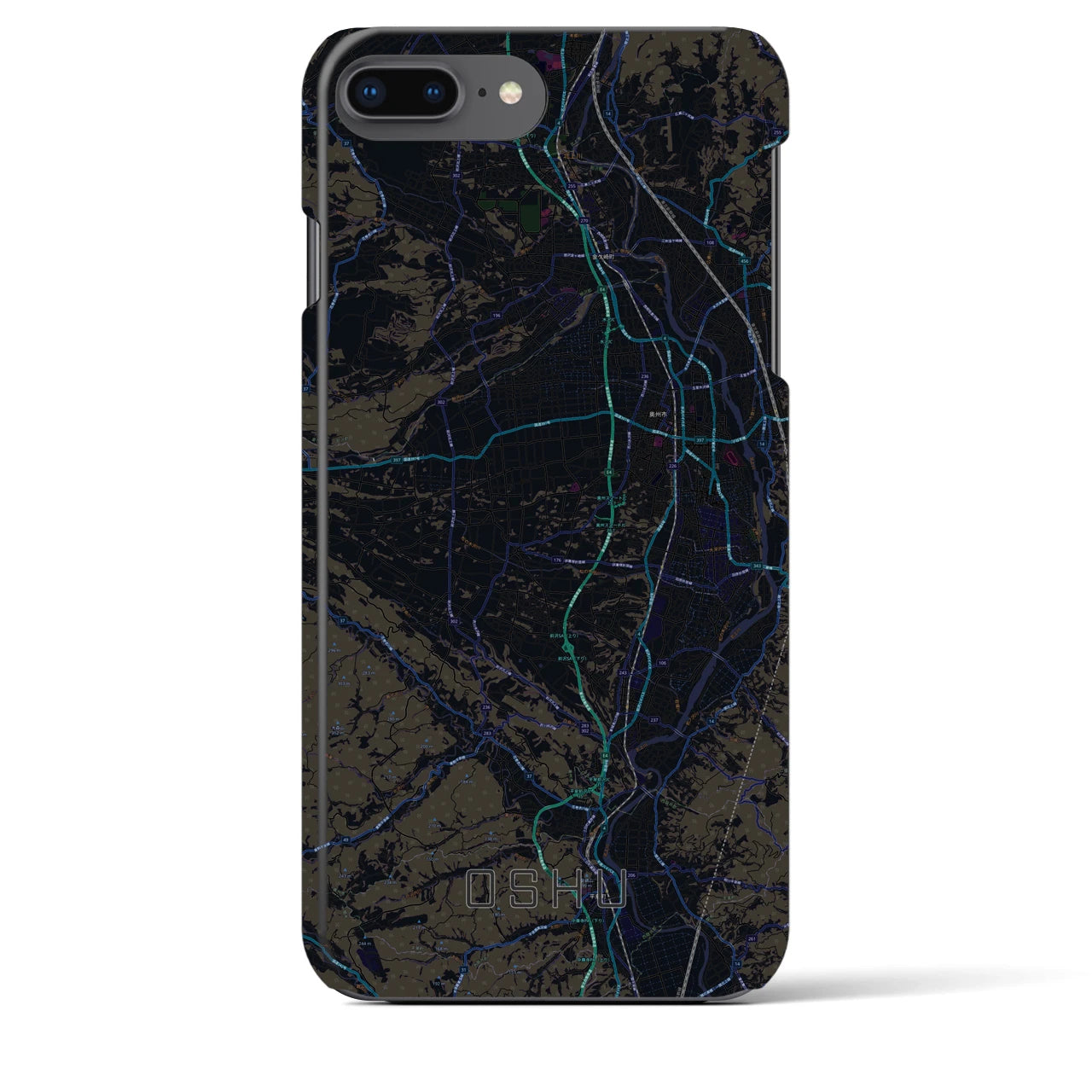 【奥州(岩手県)】地図柄iPhoneケース(バックカバータイプ)