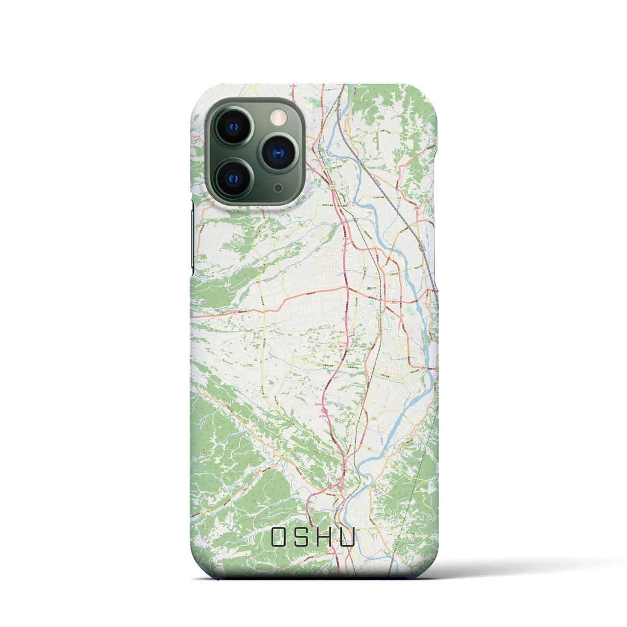 【奥州(岩手県)】地図柄iPhoneケース(バックカバータイプ)