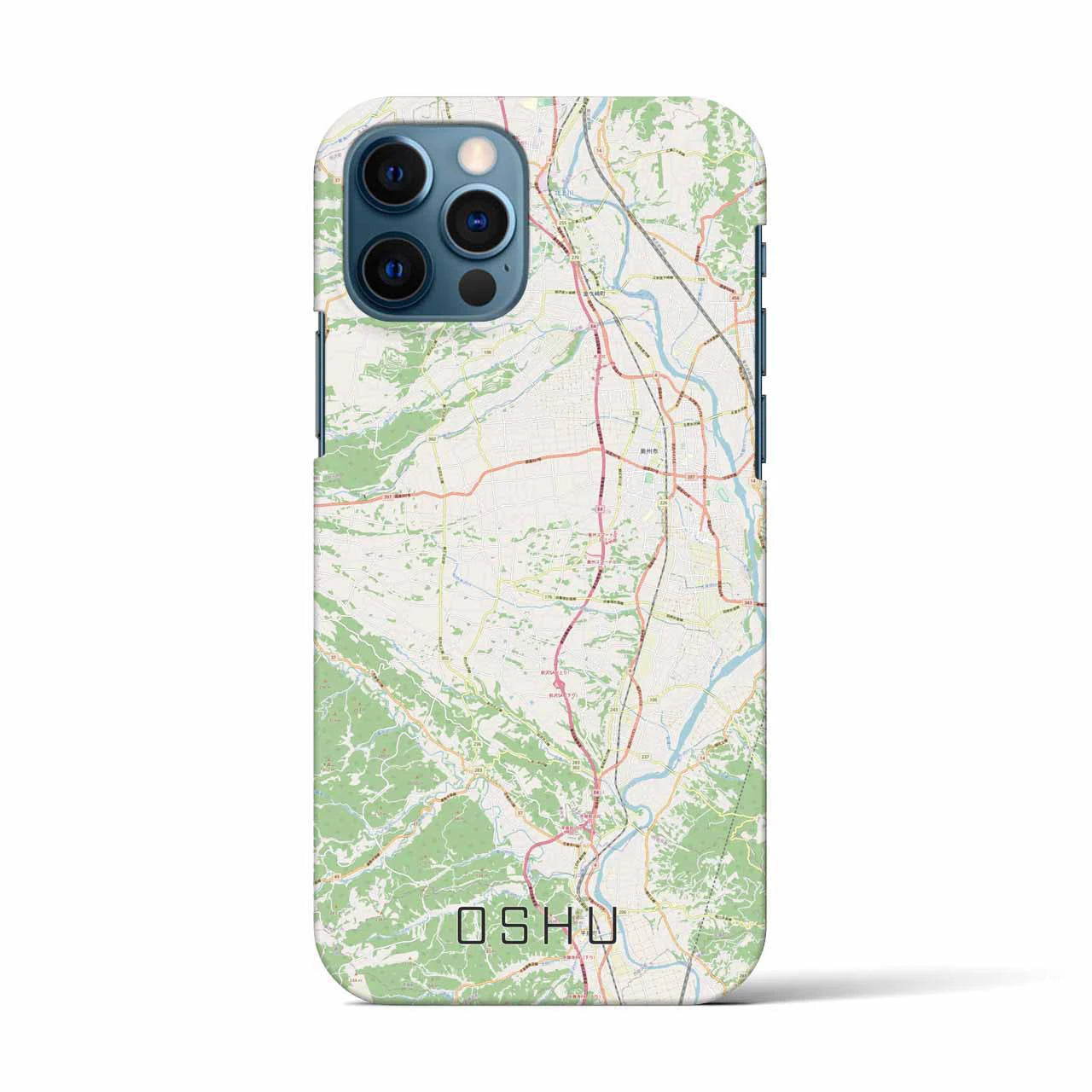 【奥州(岩手県)】地図柄iPhoneケース(バックカバータイプ)