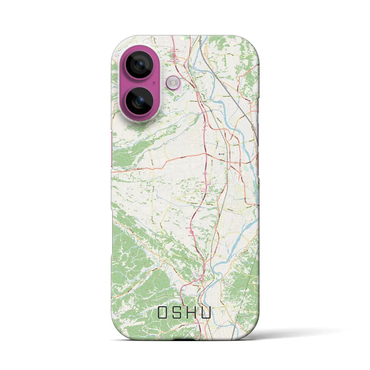 【奥州(岩手県)】地図柄iPhoneケース(バックカバータイプ)