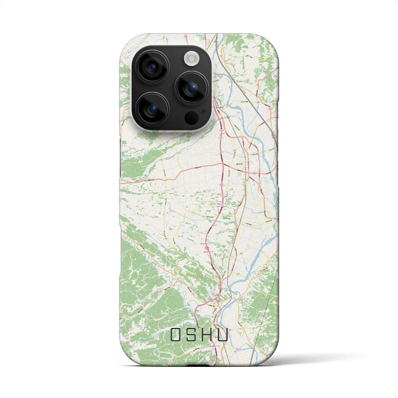 【奥州(岩手県)】地図柄iPhoneケース(バックカバータイプ)