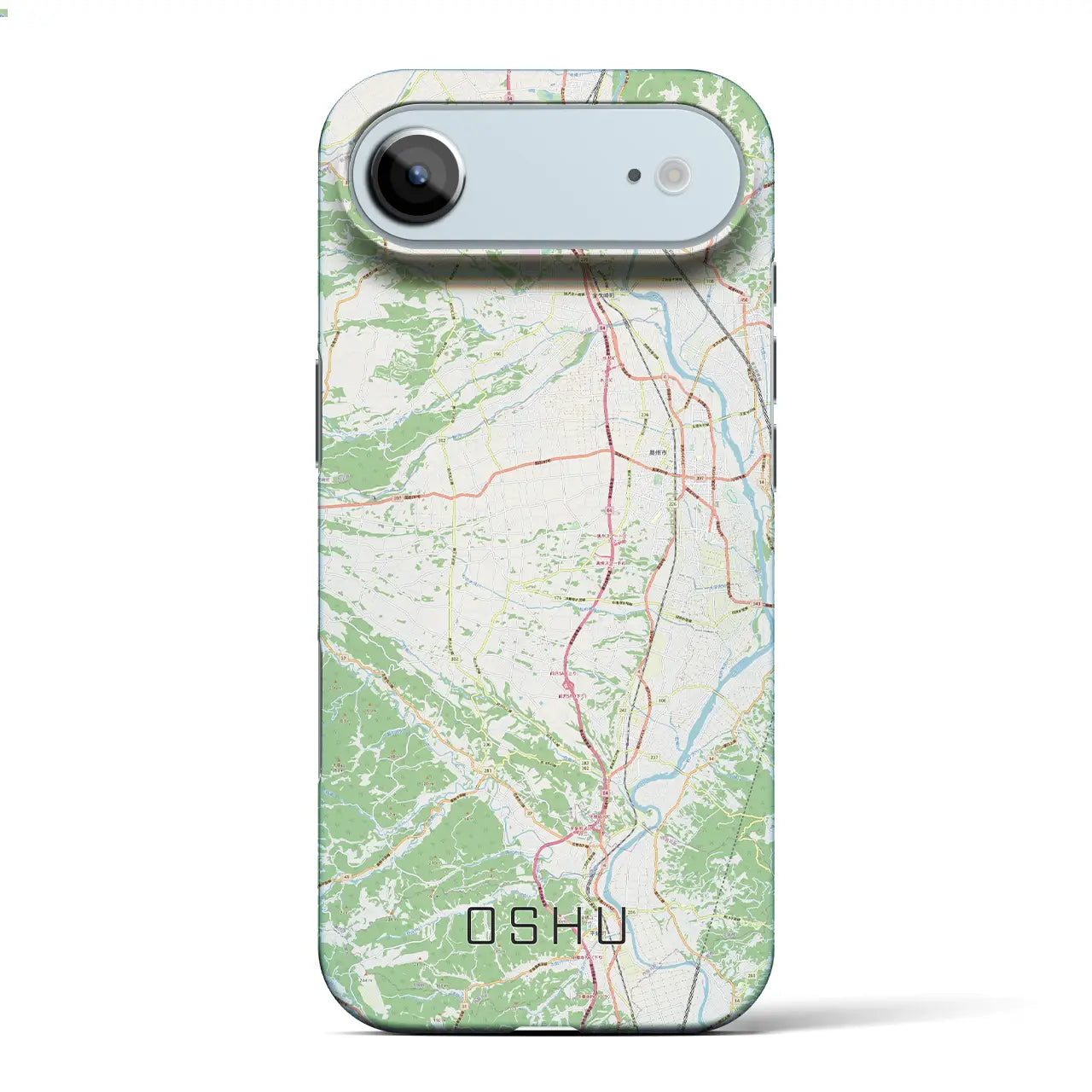 【奥州(岩手県)】地図柄iPhoneケース(バックカバータイプ)