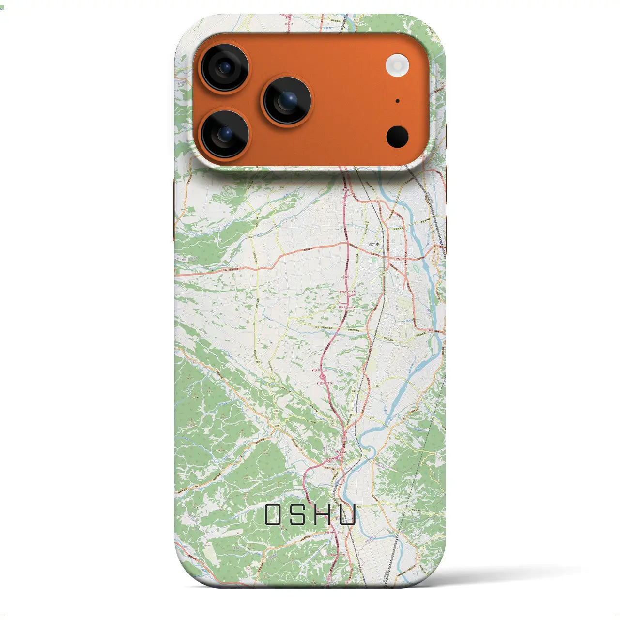 【奥州(岩手県)】地図柄iPhoneケース(バックカバータイプ)