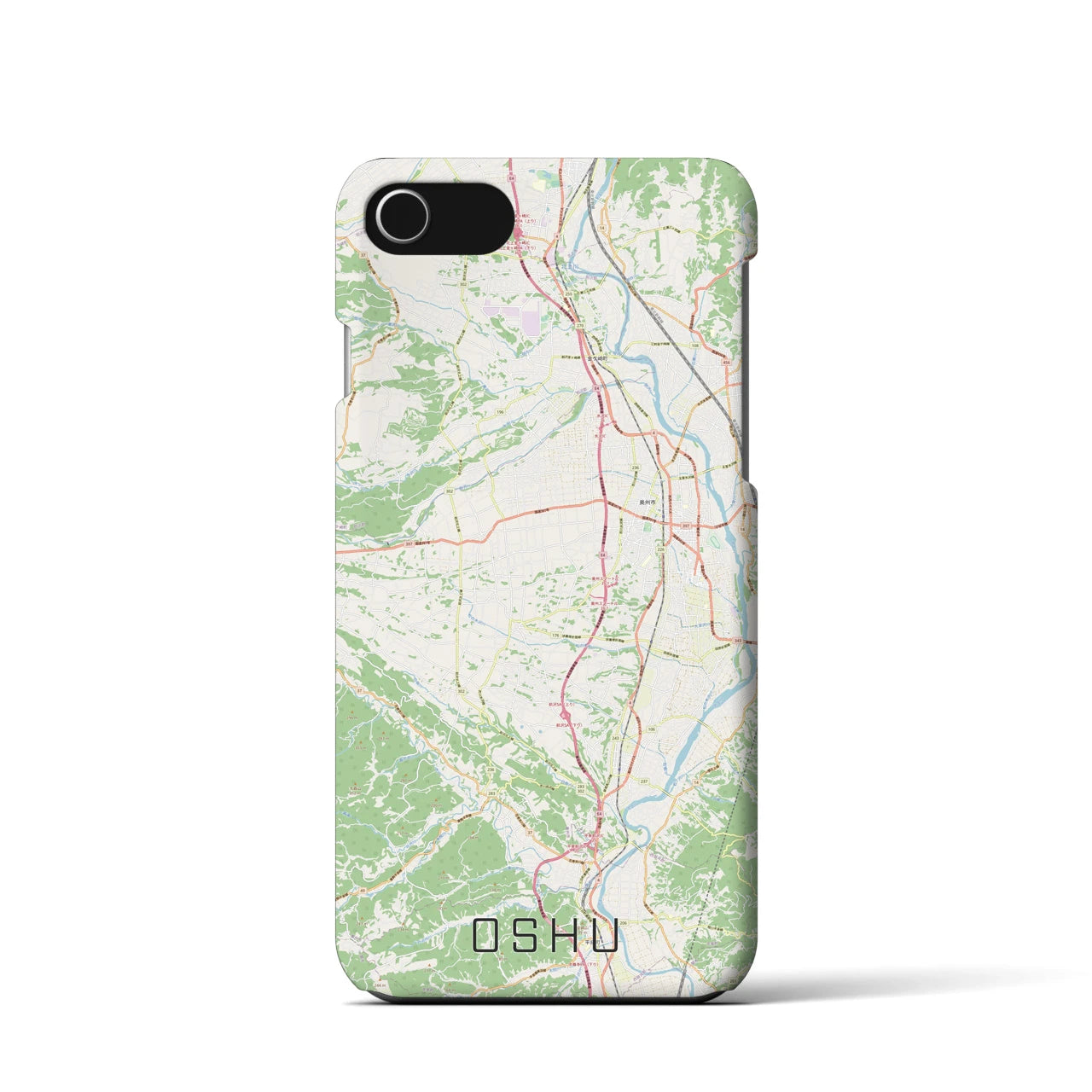 【奥州(岩手県)】地図柄iPhoneケース(バックカバータイプ)