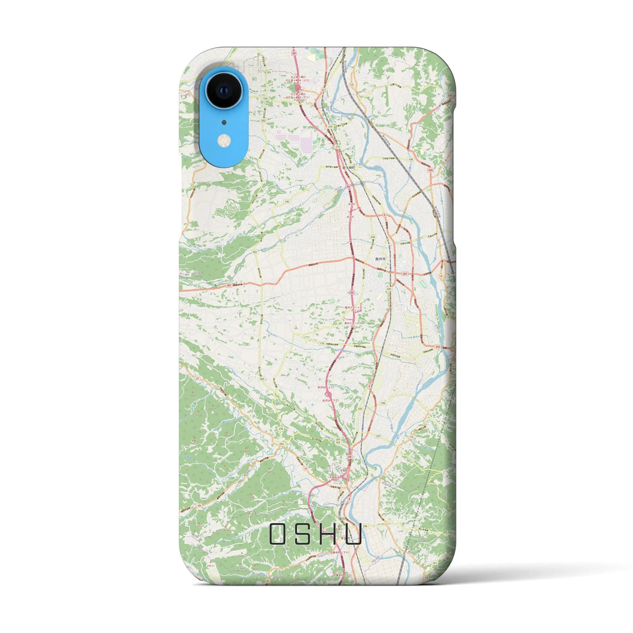 【奥州(岩手県)】地図柄iPhoneケース(バックカバータイプ)