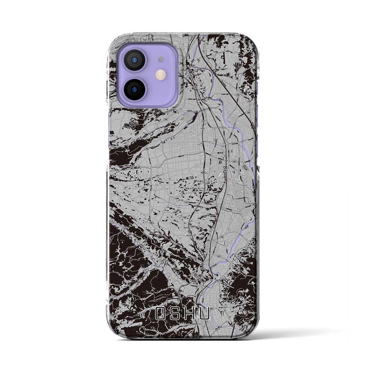 【奥州(岩手県)】地図柄iPhoneケース(クリアタイプ)