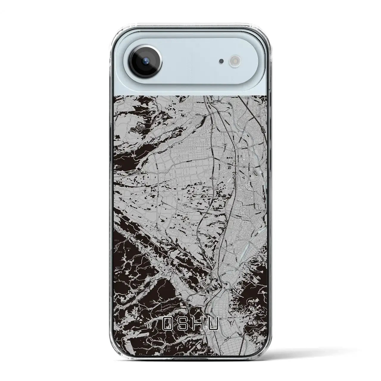 【奥州(岩手県)】地図柄iPhoneケース(クリアタイプ)