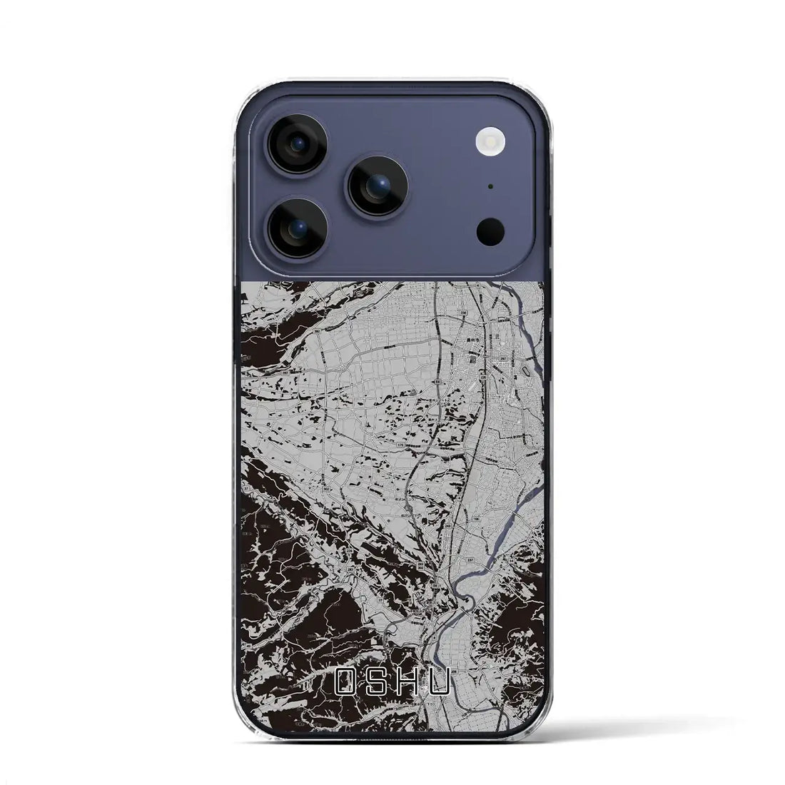 【奥州(岩手県)】地図柄iPhoneケース(クリアタイプ)