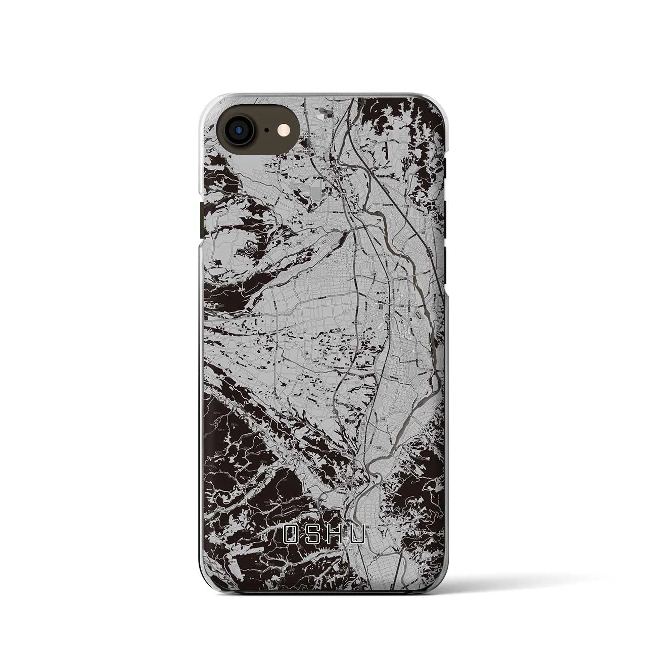 【奥州(岩手県)】地図柄iPhoneケース(クリアタイプ)