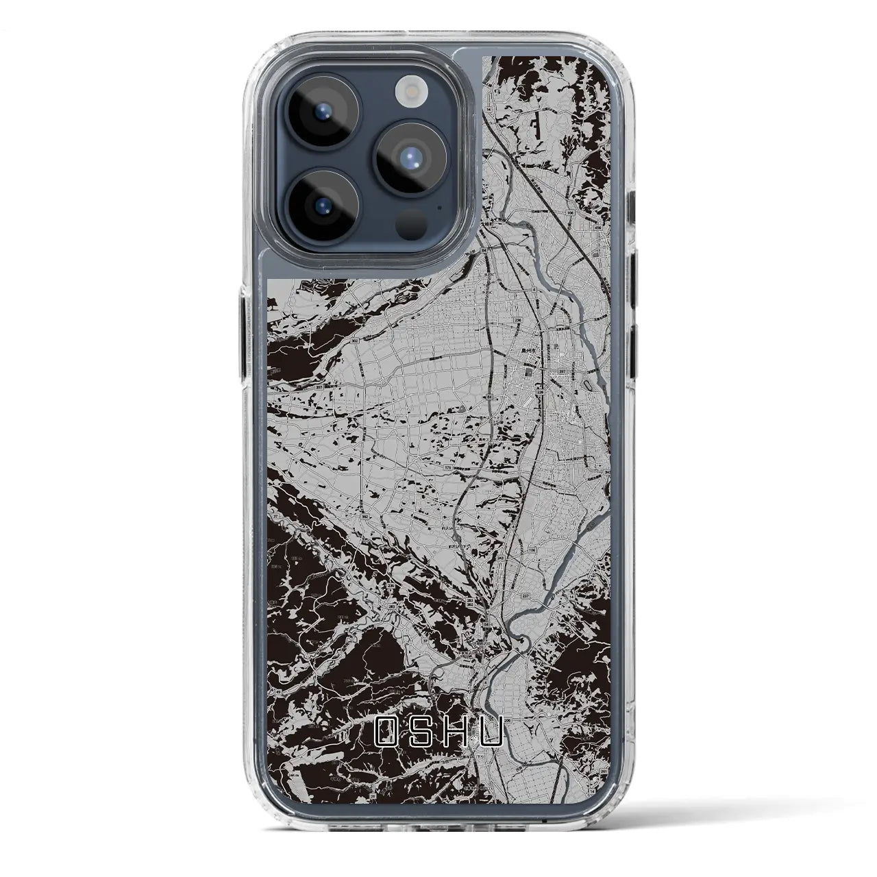 【奥州(岩手県)】地図柄iPhoneケース(MagSafeタイプ)