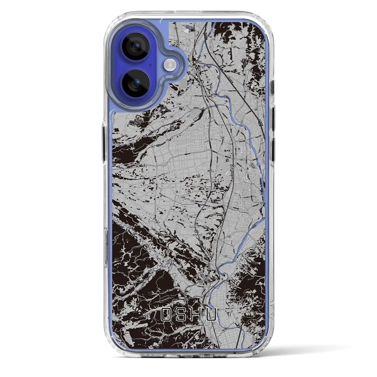 【奥州(岩手県)】地図柄iPhoneケース(MagSafeタイプ)
