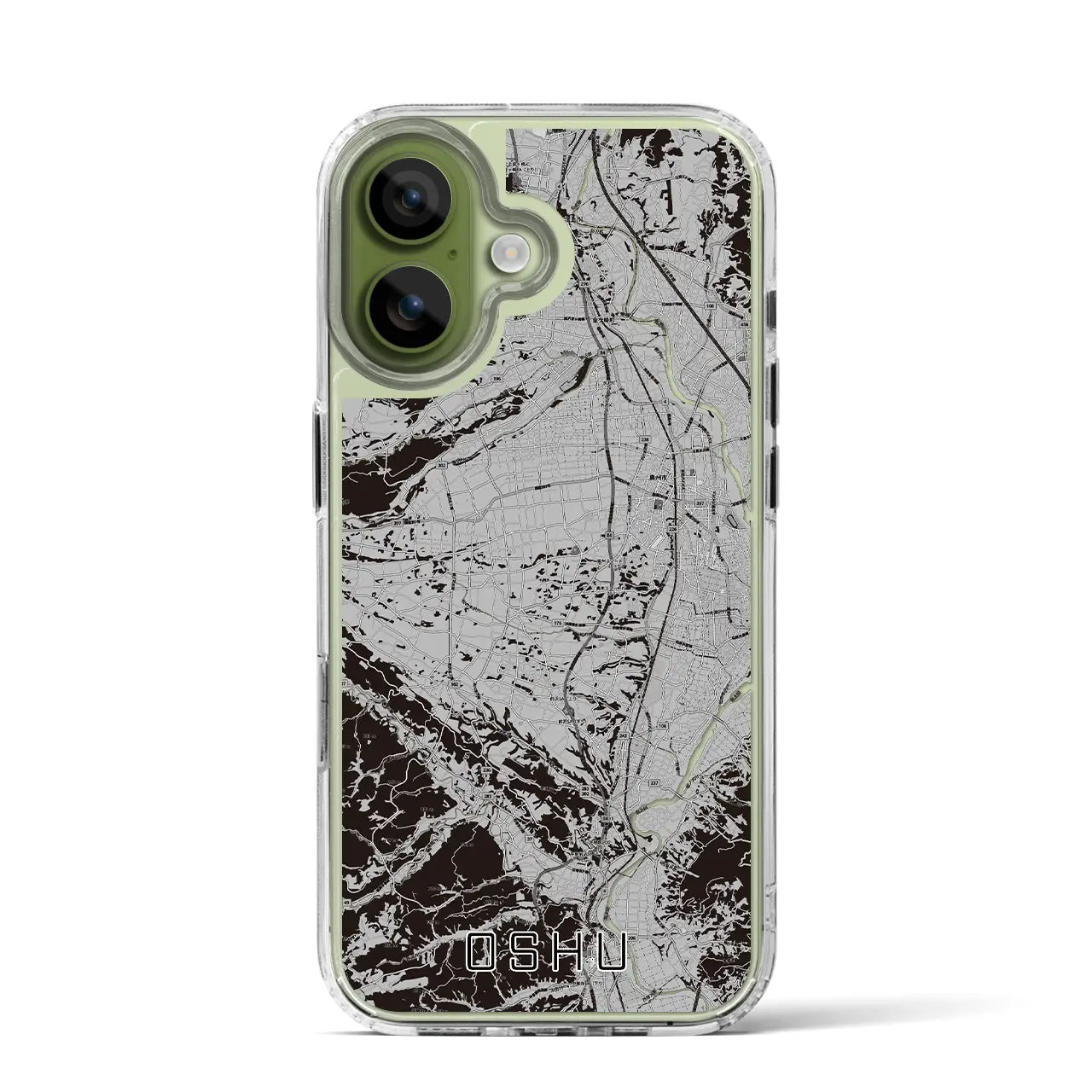 【奥州(岩手県)】地図柄iPhoneケース(MagSafeタイプ)