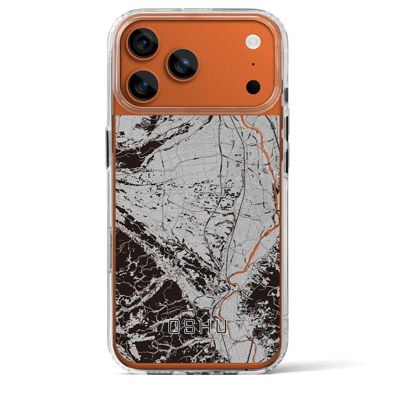 【奥州(岩手県)】地図柄iPhoneケース(MagSafeタイプ)