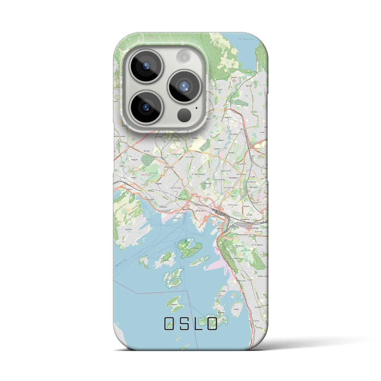 【オスロ(ノルウェー)】地図柄iPhoneケース(バックカバータイプ)