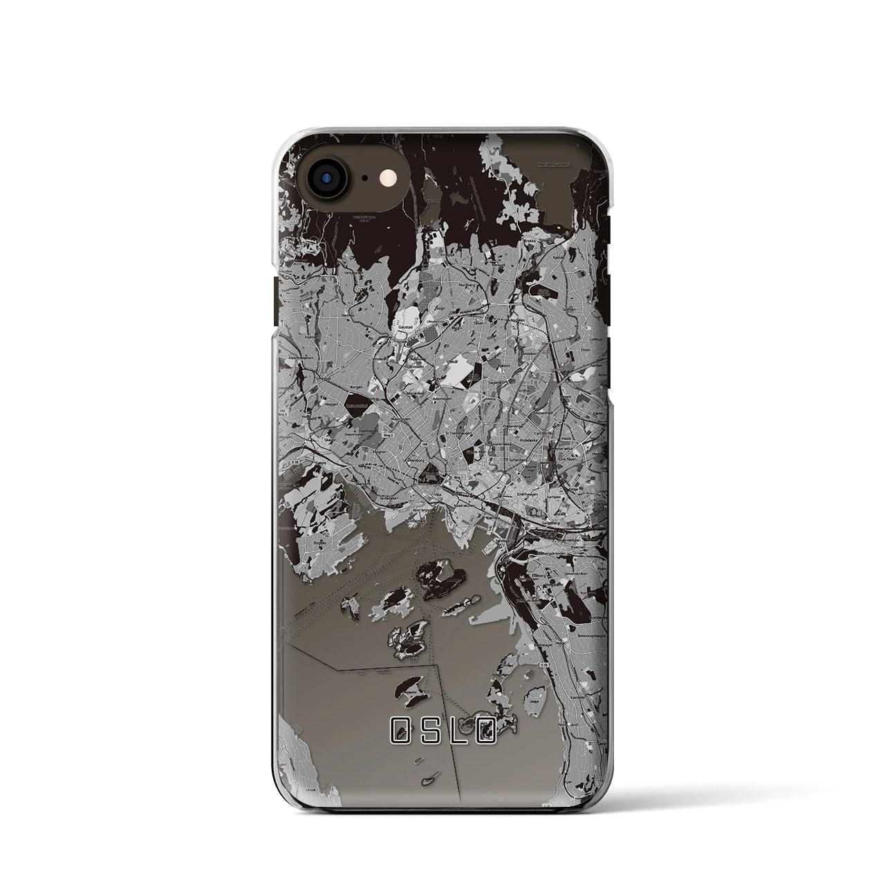 【オスロ(ノルウェー)】地図柄iPhoneケース(クリアタイプ)
