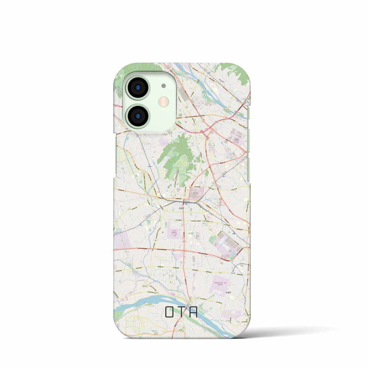 【太田(群馬県)】地図柄iPhoneケース(バックカバータイプ)